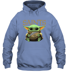 Baby Yoda Loves The New Orleans Saints Star Wars NFL Shirts Hoodie - PrimaryTee
