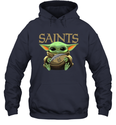 Baby Yoda Loves The New Orleans Saints Star Wars NFL Shirts Hoodie - PrimaryTee