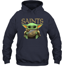 Baby Yoda Loves The New Orleans Saints Star Wars NFL Shirts Hoodie - PrimaryTee