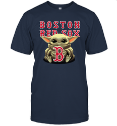 Baby Yoda Hugs The Boston Red Sox Shirts Men's T-Shirt - PrimaryTee