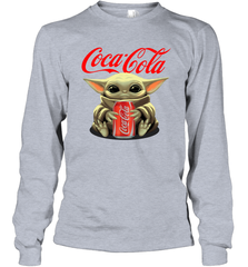 Baby Yoda Hugs Coca Cola Can Star Wars Shirts Long Sleeve T-Shirt - PrimaryTee