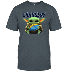 Baby Yoda Loves The Los Angeles Chargers Star Wars NFL Shirts Men's T-Shirt - PrimaryTee