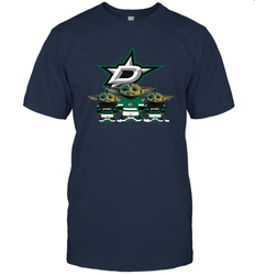 Dallas Stars Star Wars Logo Baby Yoda Men's T-Shirt - PrimaryTee