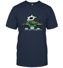 Dallas Stars Star Wars Logo Baby Yoda Men's T-Shirt - PrimaryTee