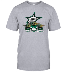 Dallas Stars Star Wars Logo Baby Yoda Men's T-Shirt - PrimaryTee