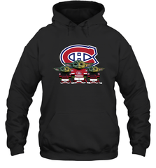 Montreal Canadiens Star Wars Logo Baby Yoda Hoodie - PrimaryTee