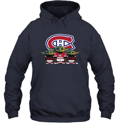 Montreal Canadiens Star Wars Logo Baby Yoda Hoodie - PrimaryTee