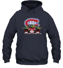 Montreal Canadiens Star Wars Logo Baby Yoda Hoodie - PrimaryTee