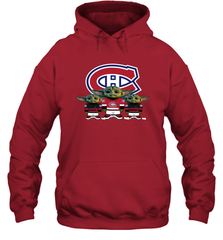 Montreal Canadiens Star Wars Logo Baby Yoda Hoodie - PrimaryTee