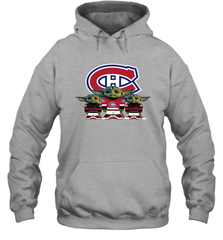 Montreal Canadiens Star Wars Logo Baby Yoda Hoodie - PrimaryTee