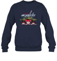 Washington Capitals Star Wars Logo Baby Yoda Sweatshirt - PrimaryTee