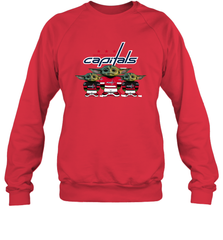 Washington Capitals Star Wars Logo Baby Yoda Sweatshirt - PrimaryTee