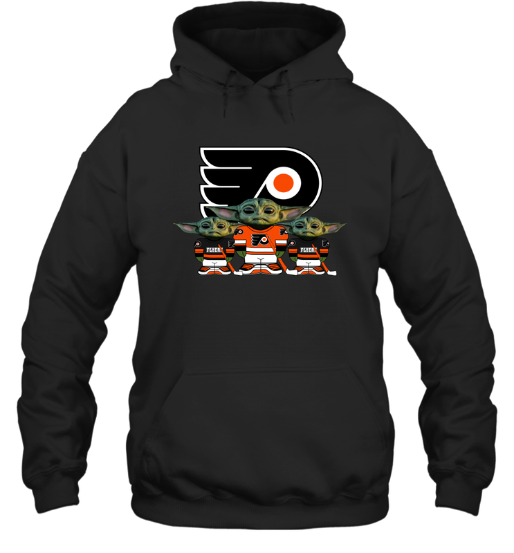 Philadelphia Flyers Star Wars Logo Baby Yoda Hoodie - PrimaryTee