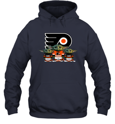 Philadelphia Flyers Star Wars Logo Baby Yoda Hoodie - PrimaryTee