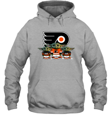 Philadelphia Flyers Star Wars Logo Baby Yoda Hoodie - PrimaryTee
