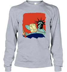 Donald Trump Slap Politics Trump New York Liberty Shirt Long Sleeve T-Shirt - PrimaryTee