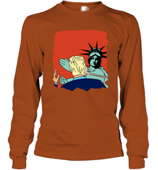 Donald Trump Slap Politics Trump New York Liberty Shirt Long Sleeve T-Shirt - PrimaryTee