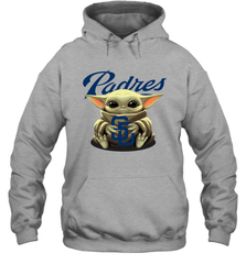 Baby Yoda Hugs The San Diego Padres Shirts Hoodie - PrimaryTee