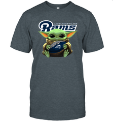 Baby Yoda Loves The Los Angeles Rams Star Wars NFL Shirts Men's T-Shirt - PrimaryTee