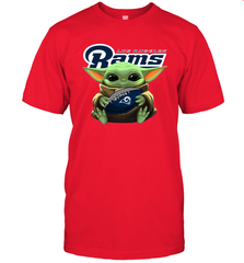 Baby Yoda Loves The Los Angeles Rams Star Wars NFL Shirts Men's T-Shirt - PrimaryTee