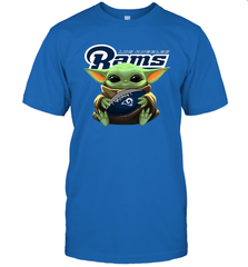 Baby Yoda Loves The Los Angeles Rams Star Wars NFL Shirts Men's T-Shirt - PrimaryTee