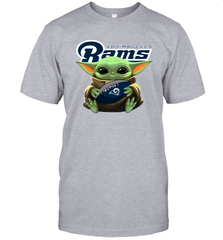 Baby Yoda Loves The Los Angeles Rams Star Wars NFL Shirts Men's T-Shirt - PrimaryTee