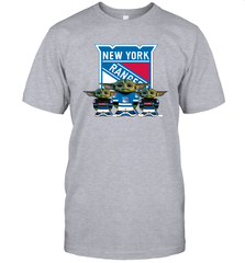 New York Rangers Star Wars Logo Baby Yoda Men's T-Shirt - PrimaryTee