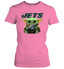Baby Yoda Loves The New York Jets Star Wars NFL Shirts Women's T-Shirt - PrimaryTee