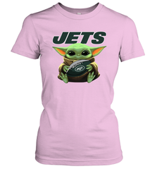 Baby Yoda Loves The New York Jets Star Wars NFL Shirts Women's T-Shirt - PrimaryTee