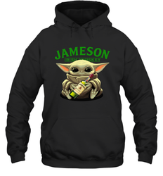 Baby Yoda Hugs Jameson Irish Whiskey Star Wars Shirts Hoodie - PrimaryTee
