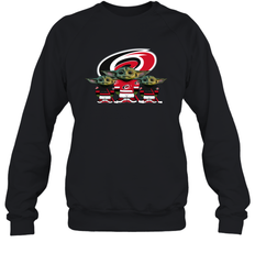 Carolina Hurricanes Star Wars Logo Baby Yoda Sweatshirt - PrimaryTee