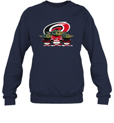 Carolina Hurricanes Star Wars Logo Baby Yoda Sweatshirt - PrimaryTee