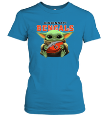 Baby Yoda Loves The Cincinnati Bengals Star Wars NFL Shirts Women's T-Shirt - PrimaryTee