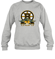 Boston Bruins Star Wars Logo Baby Yoda Sweatshirt - PrimaryTee
