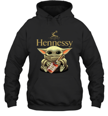 Baby Yoda Hugs Hennessy Bottle Star Wars Shirts Hoodie - PrimaryTee