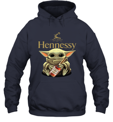 Baby Yoda Hugs Hennessy Bottle Star Wars Shirts Hoodie - PrimaryTee