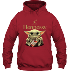 Baby Yoda Hugs Hennessy Bottle Star Wars Shirts Hoodie - PrimaryTee