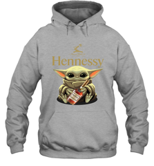 Baby Yoda Hugs Hennessy Bottle Star Wars Shirts Hoodie - PrimaryTee