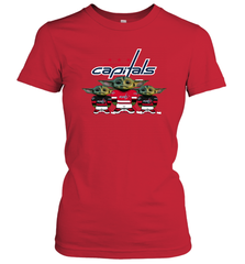 Washington Capitals Star Wars Logo Baby Yoda Women's T-Shirt - PrimaryTee