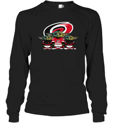 Carolina Hurricanes Star Wars Logo Baby Yoda Long Sleeve T-Shirt - PrimaryTee