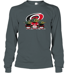 Carolina Hurricanes Star Wars Logo Baby Yoda Long Sleeve T-Shirt - PrimaryTee