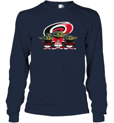 Carolina Hurricanes Star Wars Logo Baby Yoda Long Sleeve T-Shirt - PrimaryTee