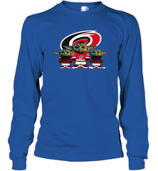 Carolina Hurricanes Star Wars Logo Baby Yoda Long Sleeve T-Shirt - PrimaryTee