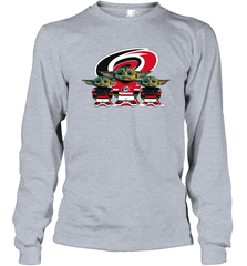 Carolina Hurricanes Star Wars Logo Baby Yoda Long Sleeve T-Shirt - PrimaryTee