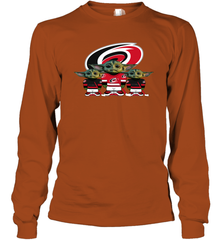 Carolina Hurricanes Star Wars Logo Baby Yoda Long Sleeve T-Shirt - PrimaryTee