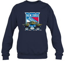 New York Rangers Star Wars Logo Baby Yoda Sweatshirt - PrimaryTee
