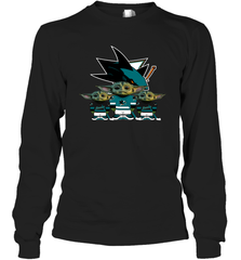 San Jose Sharks Star Wars Logo Baby Yoda Long Sleeve T-Shirt - PrimaryTee