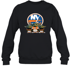 New York Islanders Star Wars Logo Baby Yoda Sweatshirt - PrimaryTee