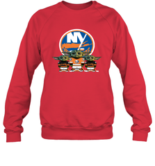 New York Islanders Star Wars Logo Baby Yoda Sweatshirt - PrimaryTee