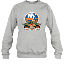New York Islanders Star Wars Logo Baby Yoda Sweatshirt - PrimaryTee